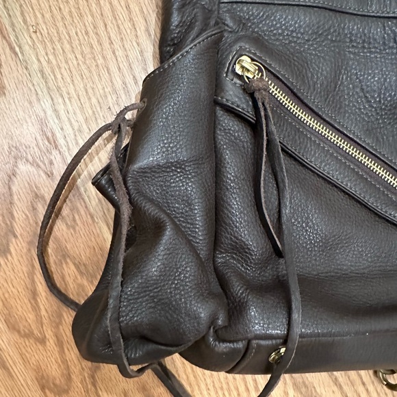 Botkier genuine leather tassel purse handbag bag hobo boho dark brown EUC - Picture 3 of 8